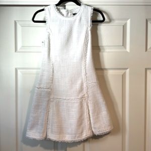 Banana Republic tweed dress in white